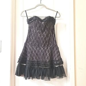 Strapless Lace Corset Dress 👗😍✨